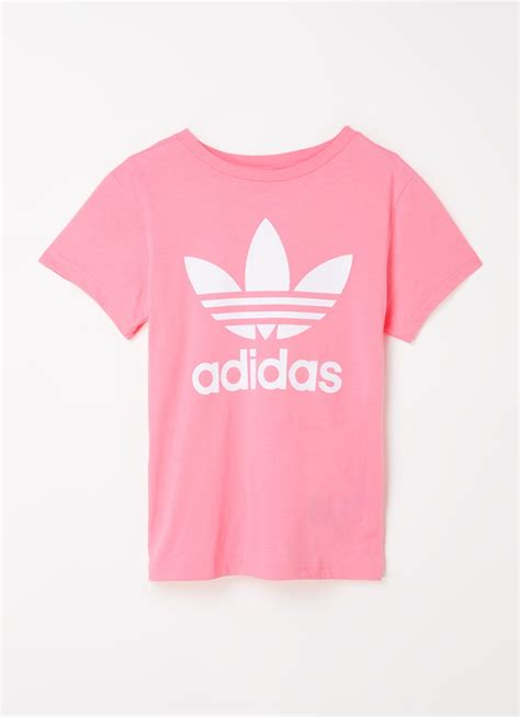 adidas shirt heren roze|T.